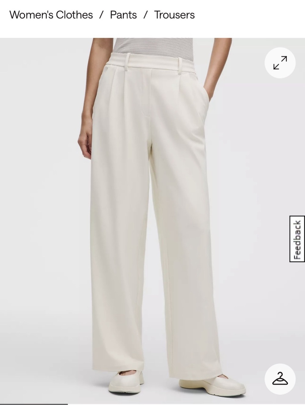 lululemon Daydrift High-Rise Trouser Regular Cream 31.5” XS